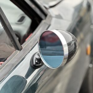 Vintage Bullet Miata NA Mirrors – Carbon Fiber & Stainless Steel