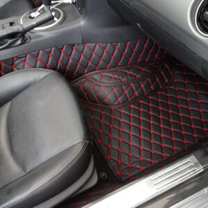 Quilted Floor Mats for NC Miata MX-5(Premade material, Set of 2)