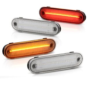 LED 4-Pieces Set Side Marker Lights (Clear design) For NA & NB