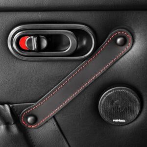 Door Pulls, Real Leather Stitched Design for NA Miata MX-5 (Set of 2)