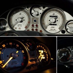 Classic Stainless Steel Gauge Faces for NA Miata MX-5