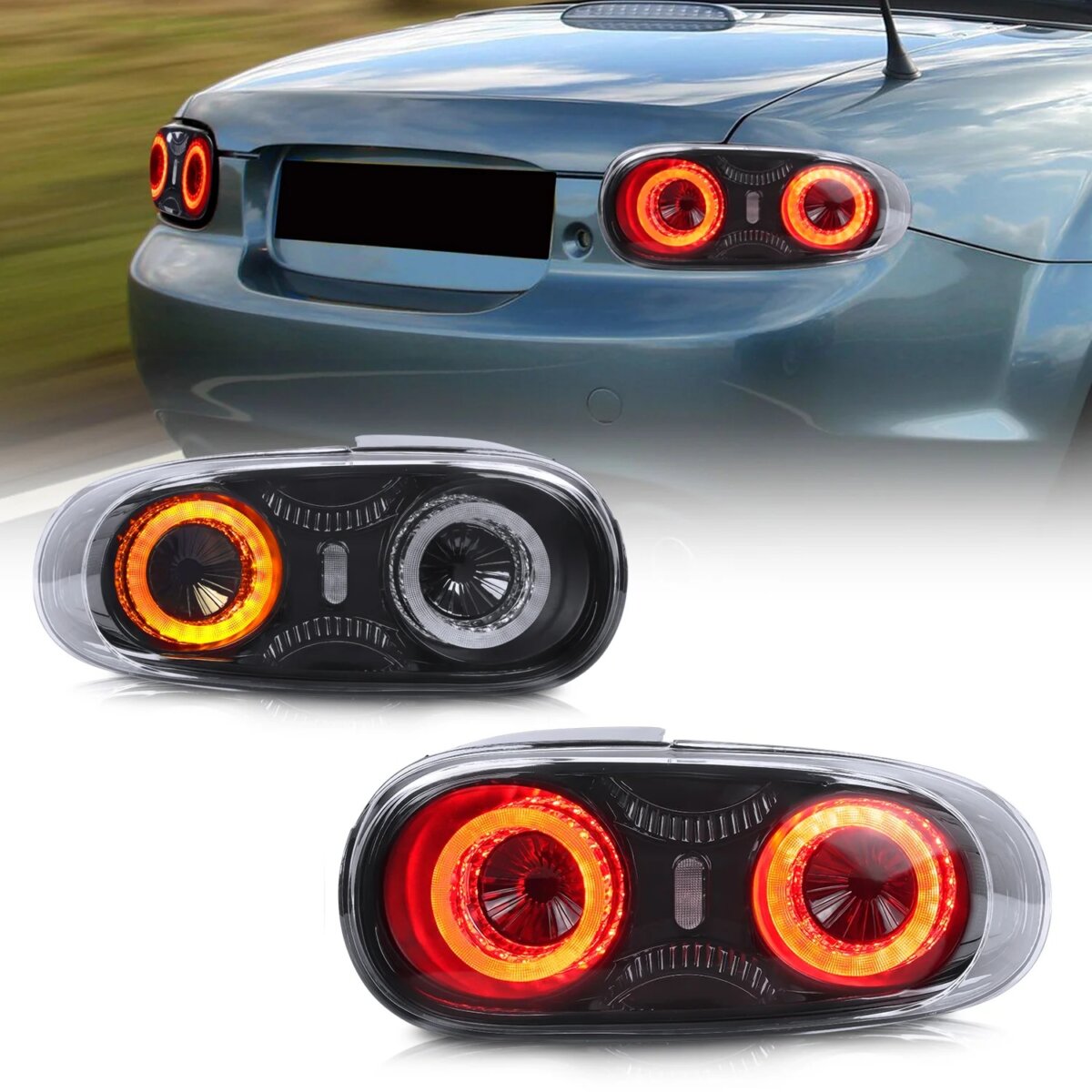 Mazda Miata NC LED Tail Lights (2005–2015) – E-Mark Certified Upgrade