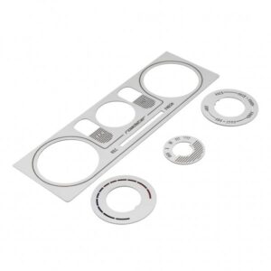 Labeled Brushed Stainless Heater Panel (HVAC) for NB Miata MX-5