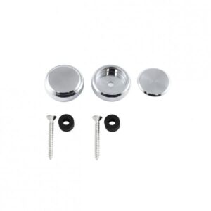Vintage Style Door Pull Caps (set of 2) Silver/Black for NA Miata MX-5