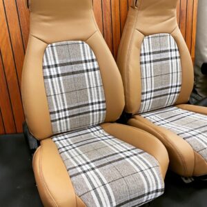 Vintage Racing Tartan Plaid Seat Covers For Miata NA/Mk1 (Set of 2)