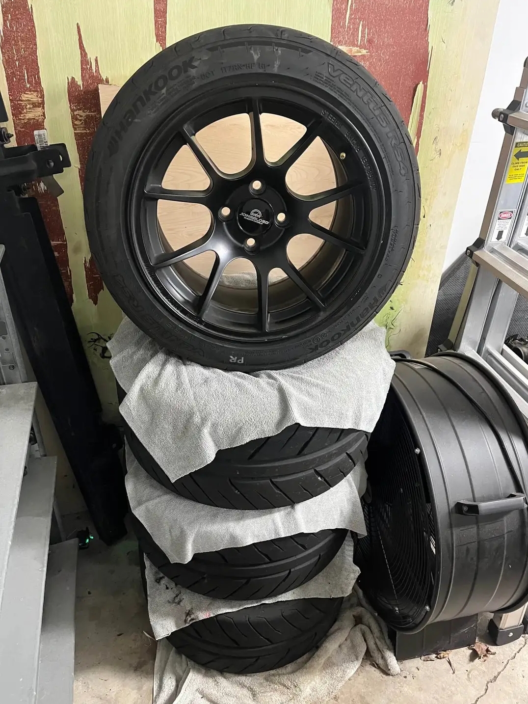 Jongbloed Racing 15x10 Wheels 4x100 ±25 with Hankook Tires